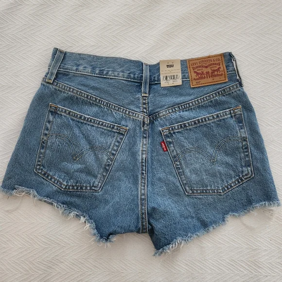 Levis Denim Shorts 501 Shorts - Picture 3 of 4